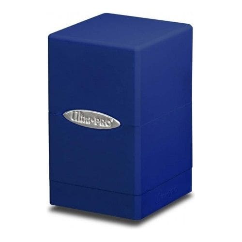 Blue Satin Tower Deck Box