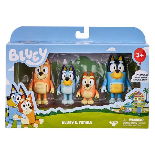 Bluey Figure 4 Pack - Family Pack