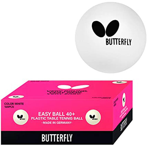 Butterfly Easy Ball 40+ Table Tennis Balls - Pack of 6