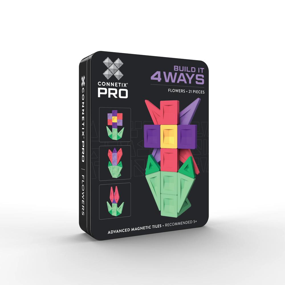 CONNETIX PRO Build It 4 Ways Flowers Pack - 21 Pieces