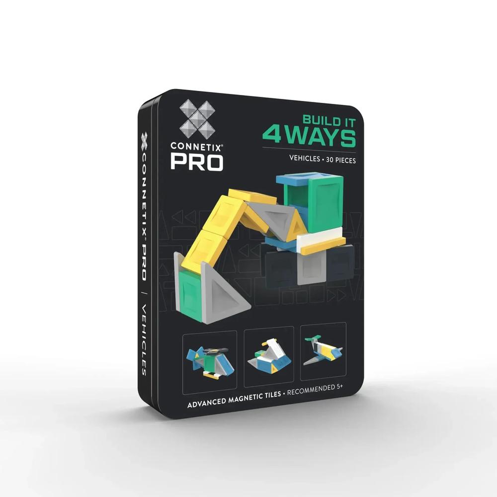CONNETIX: PRO Build It 4 Ways Vehicles Pack 30 Pieces