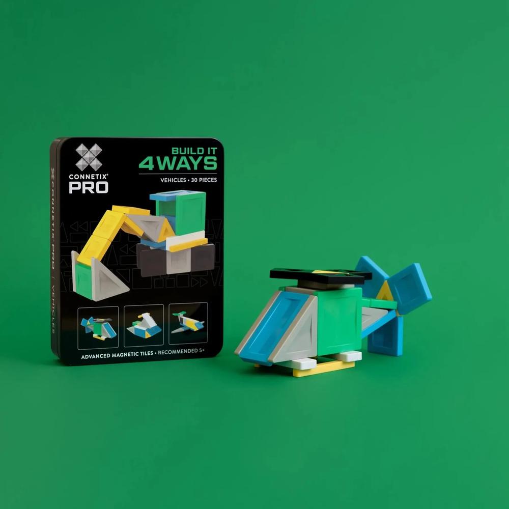 CONNETIX: PRO Build It 4 Ways Vehicles Pack 30 Pieces