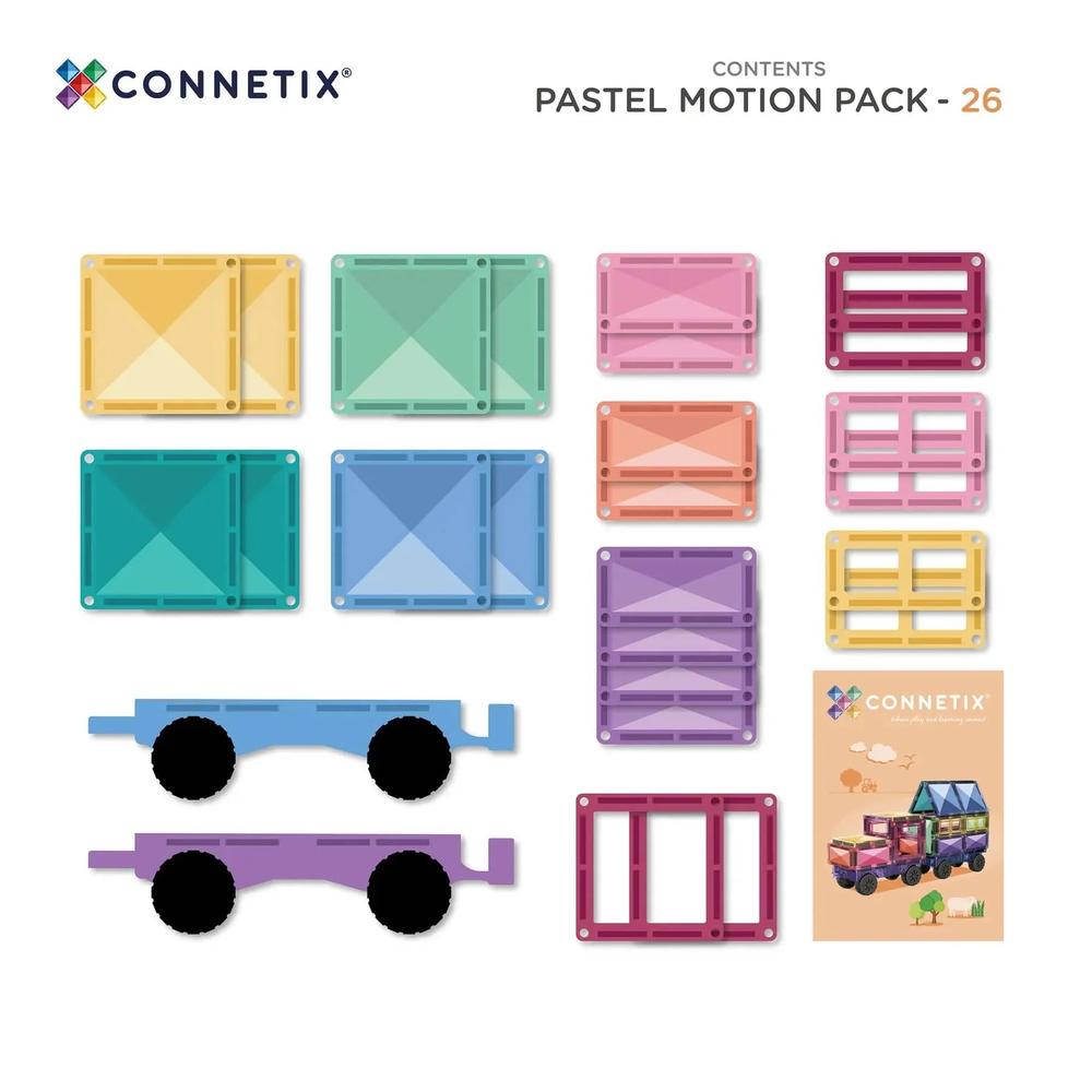 CONNETIX: Pastel Motion Pack 26 Pieces
