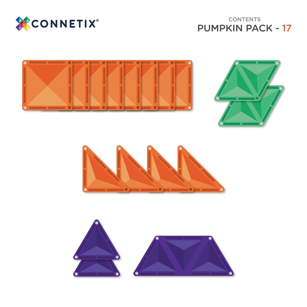 CONNETIX Halloween Pumpkin Pack - 17 Pieces