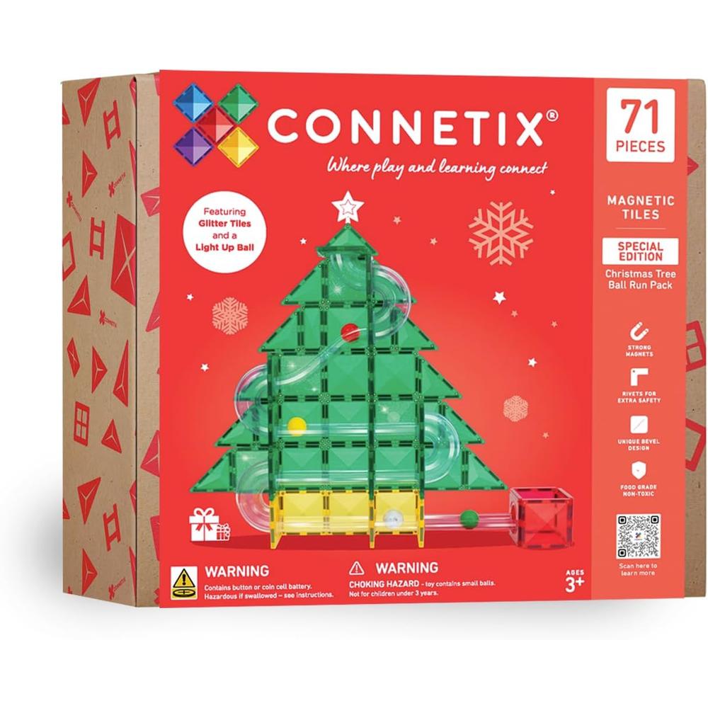 CONNETIX: Special Edition Christmas Tree Ball Run (71 Pieces)