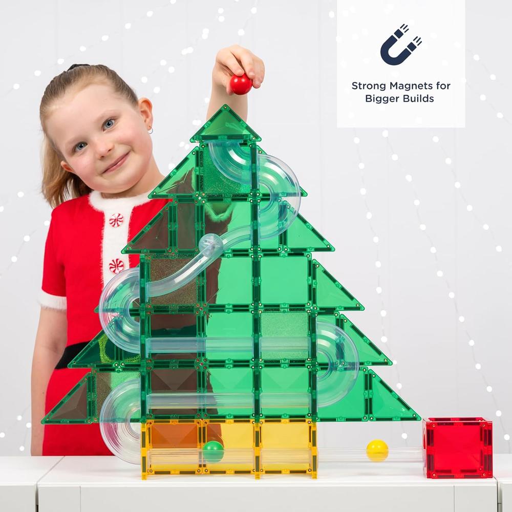 CONNETIX: Special Edition Christmas Tree Ball Run (71 Pieces)