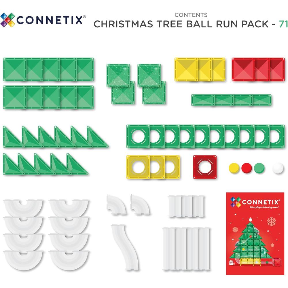 CONNETIX: Special Edition Christmas Tree Ball Run (71 Pieces)