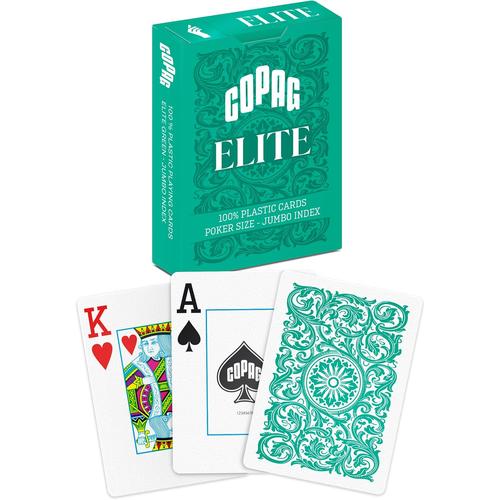COPAG Elite - Jumbo Face - 2 index - Green Single-Deck