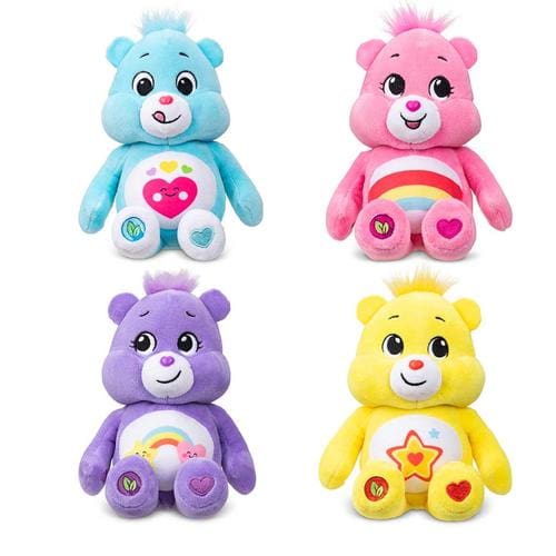 Care Bears 20cm Plush - Treasure Box 4-Pack W1 (Cheer Bear, Superstar Bear, Best Friend Bear, Always Here Bear)