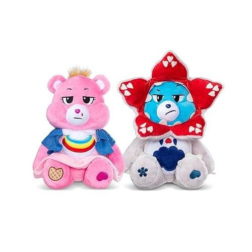 Care Bears 30cm Plush - Care Bears x Stranger Things 2pk (Cheer as Eleven and Grumpy as Demogorgon)