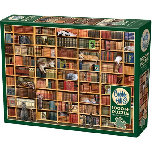 Cat Library 1000 Piece Puzzle