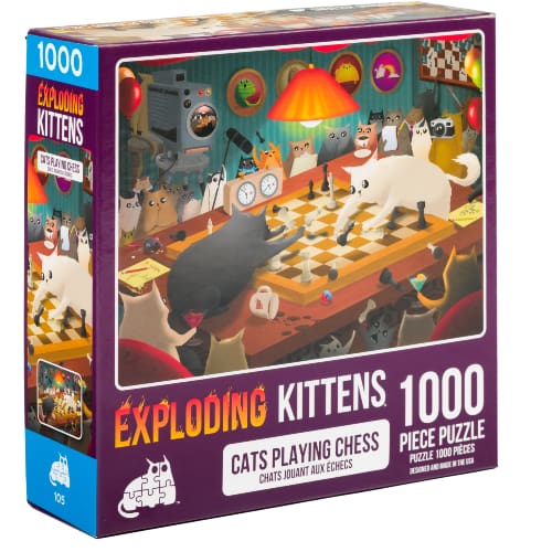 Cats Playing Chess (1000pc)