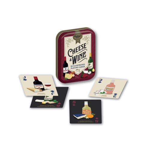 Cheese and Wine Playing Cards