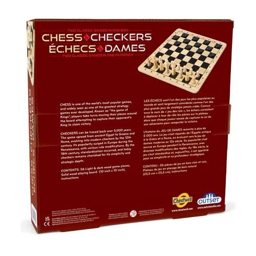 Chess & Checkers Wooden