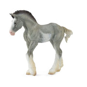 Clydesdale Foal Black Sabino Roan