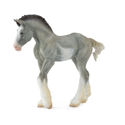 Clydesdale Foal Black Sabino Roan