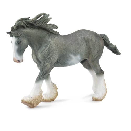 Clydesdale Stallion - Black Sabino Roan