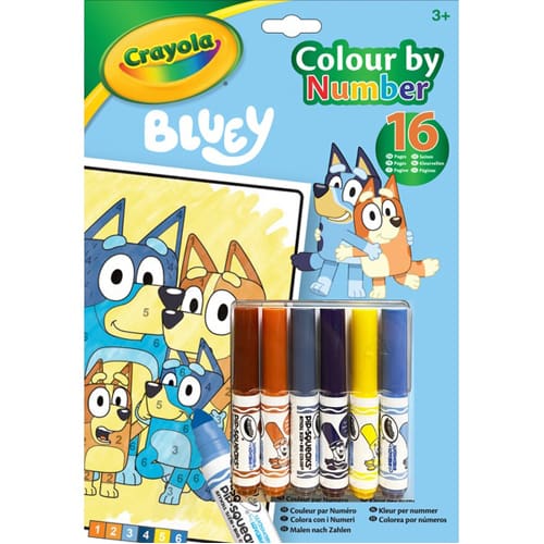 Colour By Numbers - Bluey