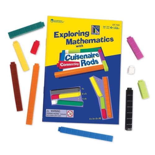 Connecting Cuisenaire Rods Classroom Set (Six Sets of 74 Rods)
