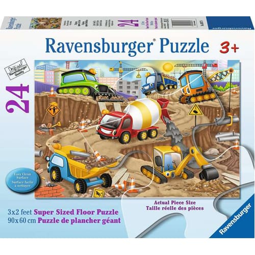 Construction Fun Giant Floor Puzzle, 24pc