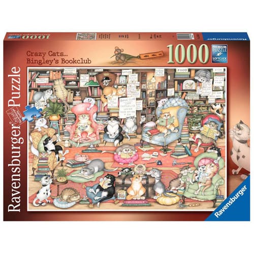 Crazy Cats - Bingley's Bookclub, 1000 Pieces