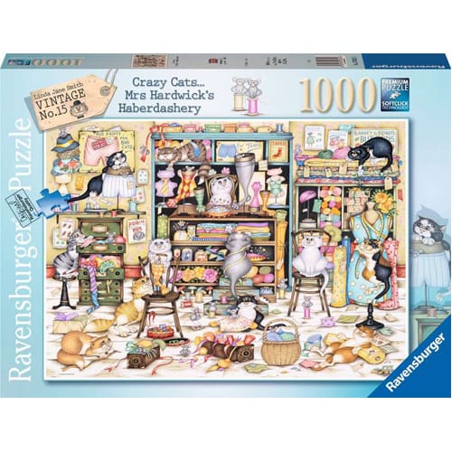Crazy Cats - Mrs Hardwick's Haberdashery 1000pc
