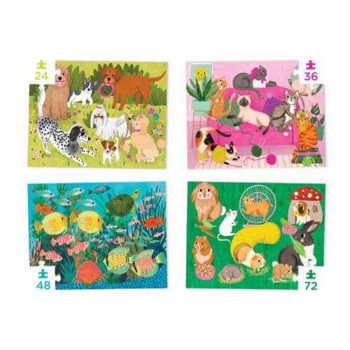 Crocodile Creek - Four Puzzles/Playful Pets