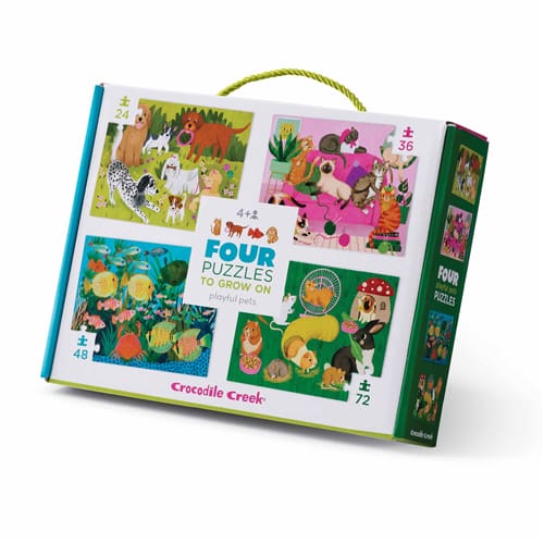 Crocodile Creek - Four Puzzles/Playful Pets