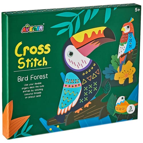 Cross Stitch Bird Forest