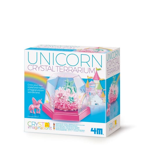 Crystal Growing Unicorn Terrarium
