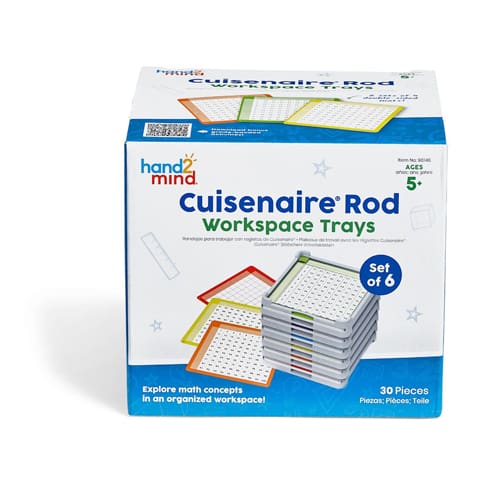Cuisenaire Rod Workspace Trays, Set of 6