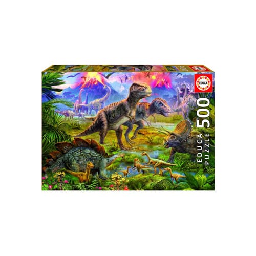 Dinosaur Gathering 500pc Jigsaw Puzzle