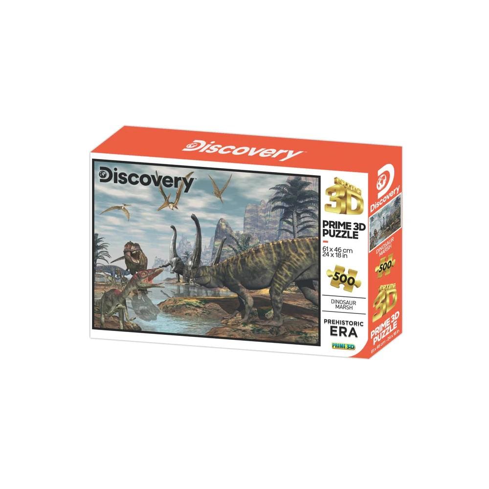 Discovery Dinosaur Marsh 500 Piece Puzzle