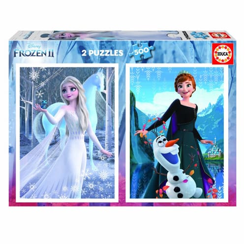 Disney Frozen 2-in-1 500pc Jigsaw Puzzles