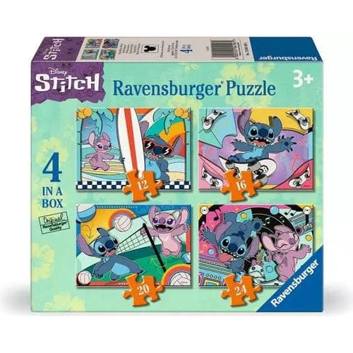 Disney Stitch Puzzle - 4 in a Box