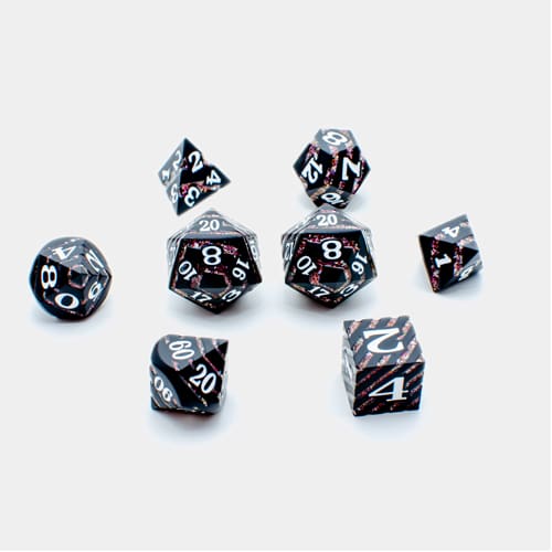 DnDice Dragon Core: Chaos Black Dice Set