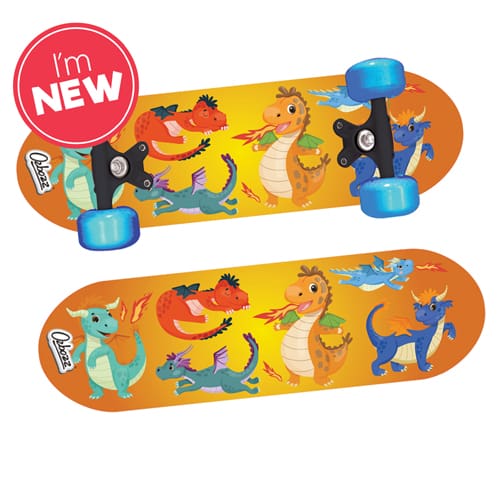 Dragons Skateboard With Flashing Wheels 17 Inch