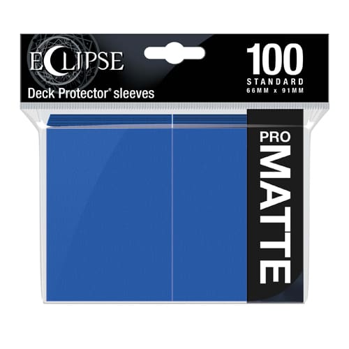 Eclipse Matte Standard Sleeves: Pacific Blue (100)