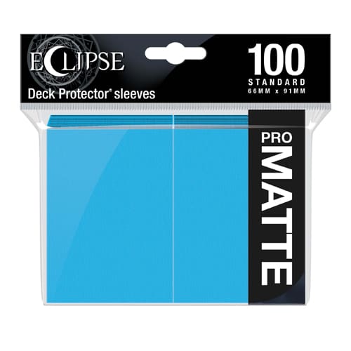 Eclipse Matte Standard Sleeves: Sky Blue (100)