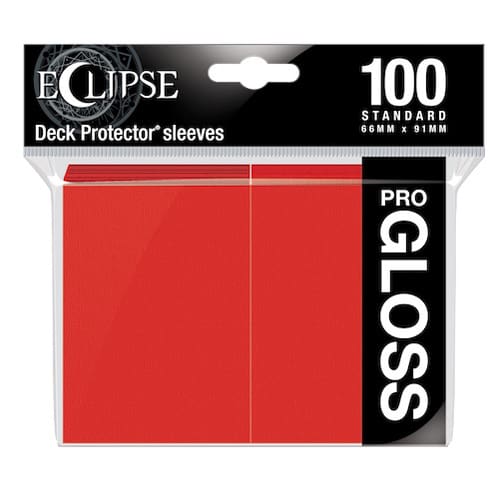 Eclipse PRO Gloss Standard Sleeves: Apple Red (100)