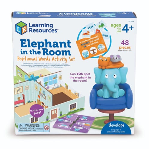 Elephant in the Room Positional Words Activity Set