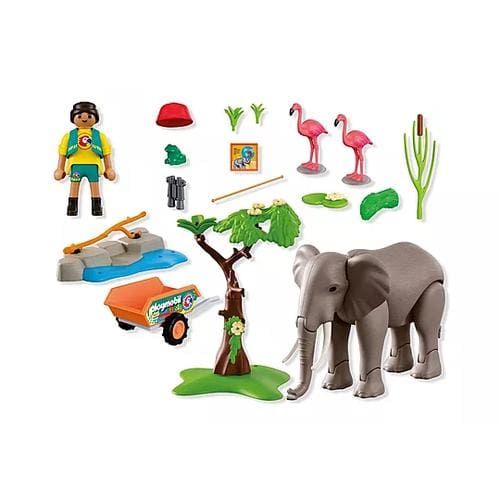 Elephant with Zoo Keeper