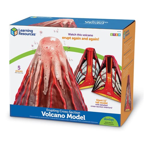 Erupting Cross-Section Volcano Model