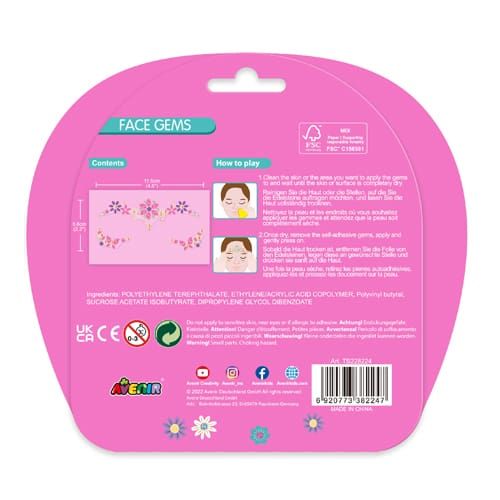 Face gems - Flower