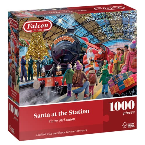 Falcon Santa at the Station Puzzle (1000 Pieces)