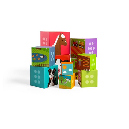 Farmyard Stacking Cubes