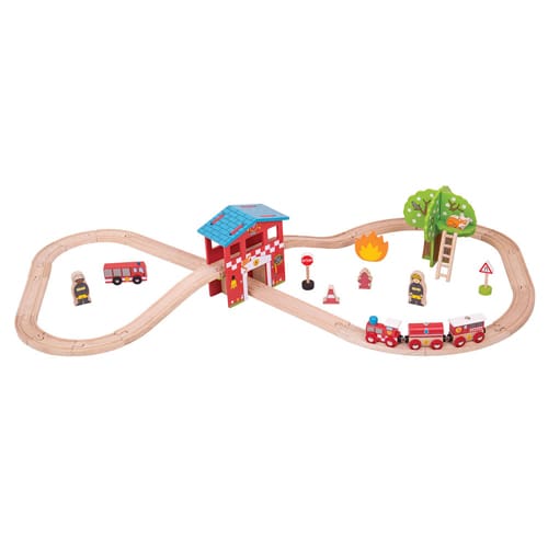 Fire Station Train Set