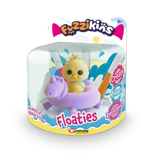 Fuzzkins Floaties Duck/Unicorn - Water Play and Bath Toy