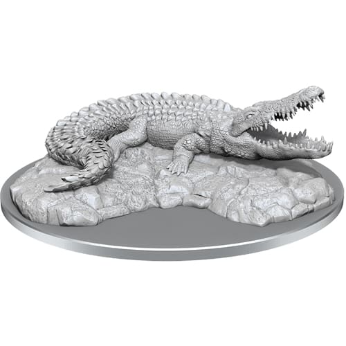 Giant Crocodile: WizKids Deep Cuts Unpainted Miniatures (W21)