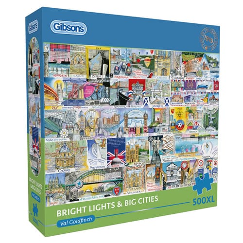 Gibsons - Bright Lights & Big Cities - 500XL Piece Jigsaw Puzzle